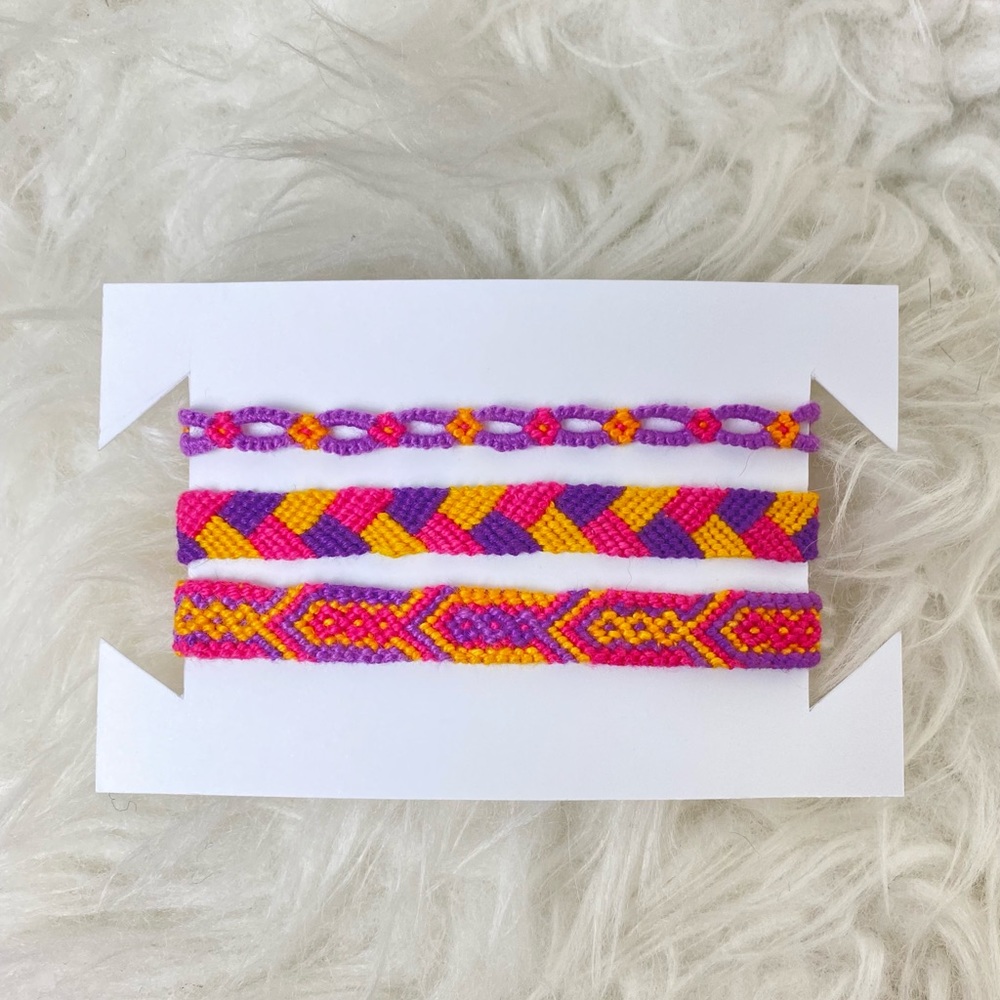 🌅Sunset inspired friendship bracelet pack of 3🌅